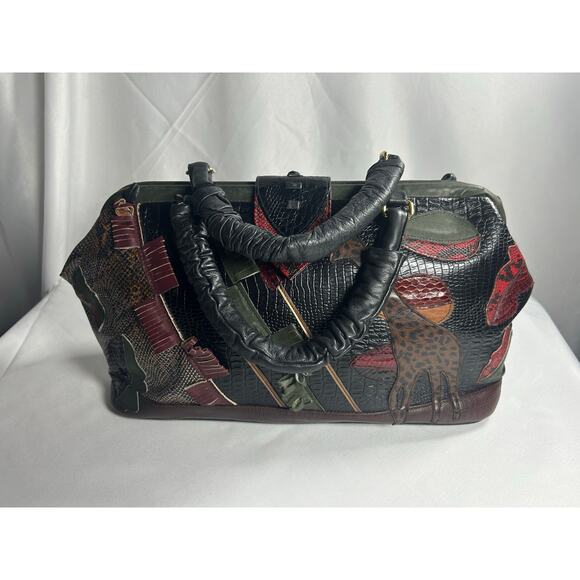 Very Rare Vintage "Renaissance" Patchwork Purse Shoulder Bag nanny McPhee  - Picture 10 of 11